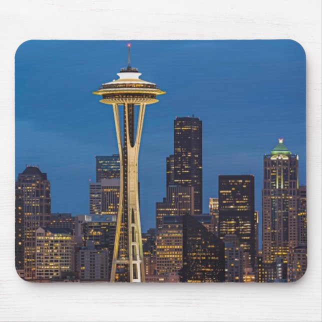The Space Needle and downtown Seattle Mouse Pad (Front)