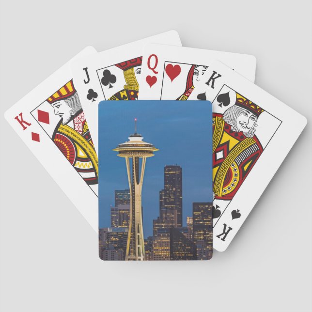 The Space Needle and downtown Seattle Playing Cards (Back)