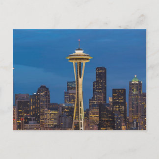 The Space Needle and downtown Seattle Postcard