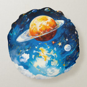 the space round cushion
