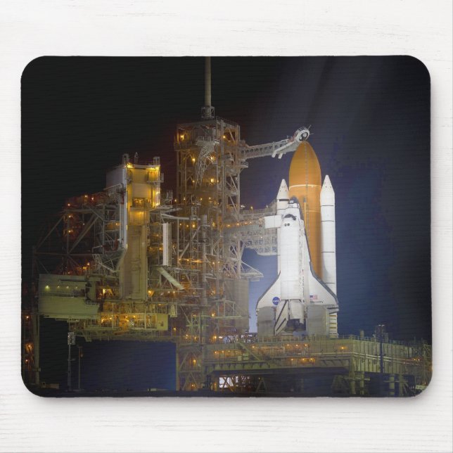 The Space Shuttle Discovery at Launch Pad 39A Mouse Pad (Front)