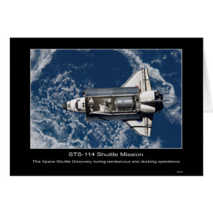 The Space Shuttle Discovery rendezvous and docking