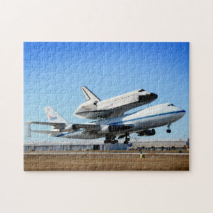 The Space Shuttle Riding Piggyback Jigsaw Puzzle