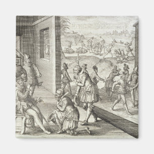 The Spanish Capture Fort Caroline, 1565, from 'New Magnet