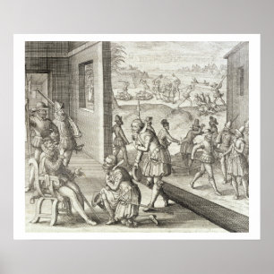The Spanish Capture Fort Caroline, 1565, from 'New Poster