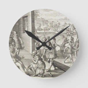 The Spanish Capture Fort Caroline, 1565, from 'New Round Clock