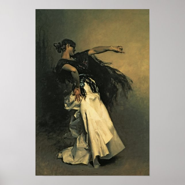 The Spanish Dancer, study for 'El Jaleo', 1882 Poster (Front)
