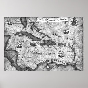 The Spanish Main Canvas Poster