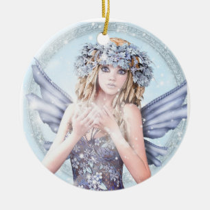 The sparkel of snow ceramic tree decoration