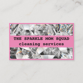 The Sparkle Mum Squad House Cleaning  Business Card