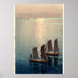 The Sparkling Sea by Hiroshi Yoshida Poster