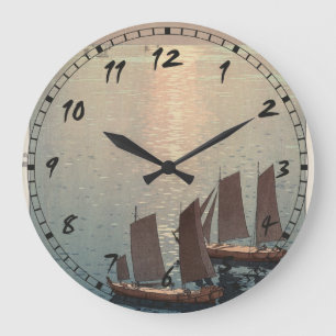 The Sparkling Sea. Large Clock