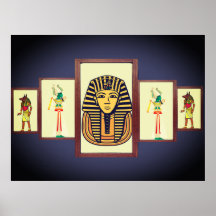 The Sphinx and Egyptian Deities Beautiful Poster
