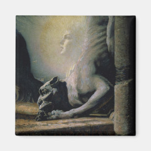 The Sphinx and the Chimera, 1906 (oil on canvas) Magnet