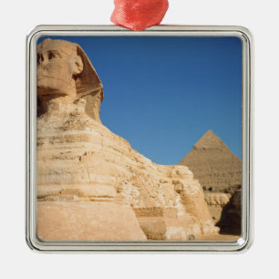 The Sphinx and The Pyramid of Khafre, Giza Metal Ornament