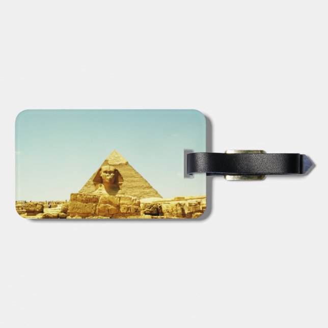 The Sphinx Luggage Tag (Back Horizontal)