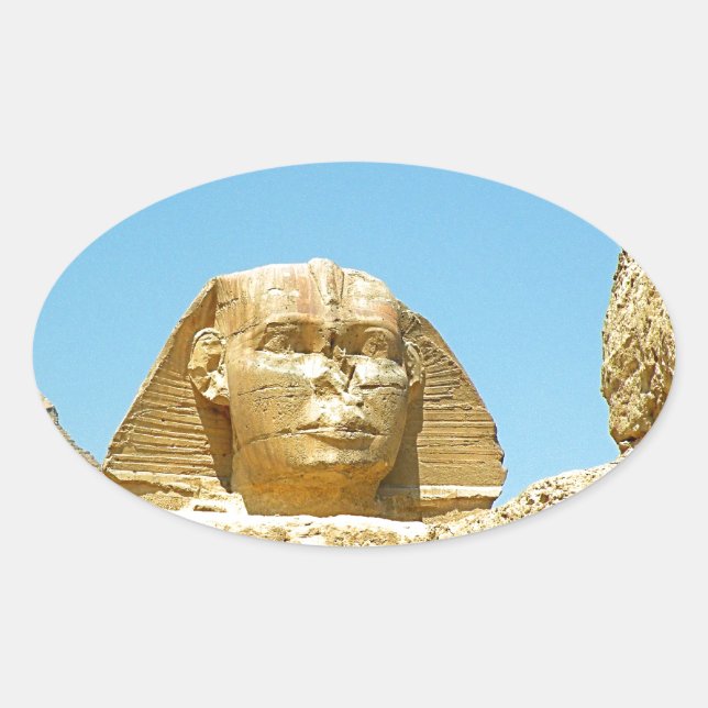 The sphinx oval sticker (Front)