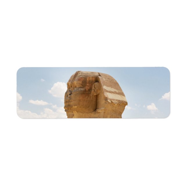 The sphinx return address label (Front)
