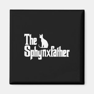 The Sphynxfather Funny Cat Dad Shirt Men Sphynx Lo Magnet