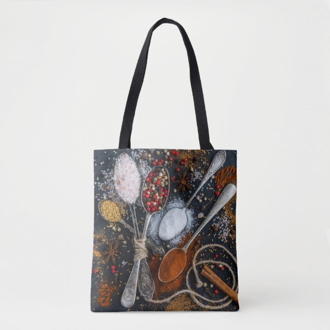 The Spices of Spoons Tote Bag (Front)