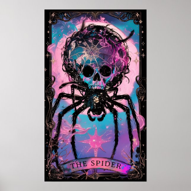 The Spider Tarot Card Witchy Poster (Front)