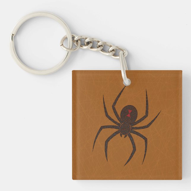 The Spider's Web Acrylic Keychain (Front)
