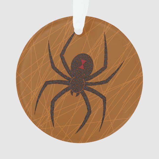 The Spider's Web Acrylic Ornament (Front)