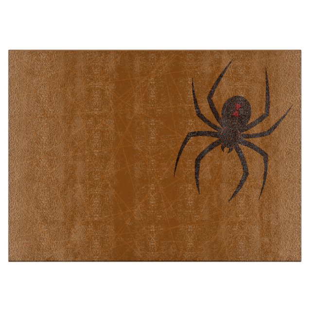 The Spider's Web Glass Cutting Board (Front)