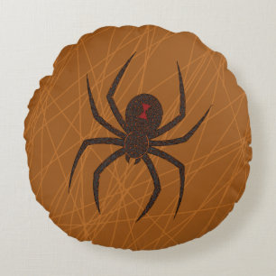 The Spider's Web Round Pillow