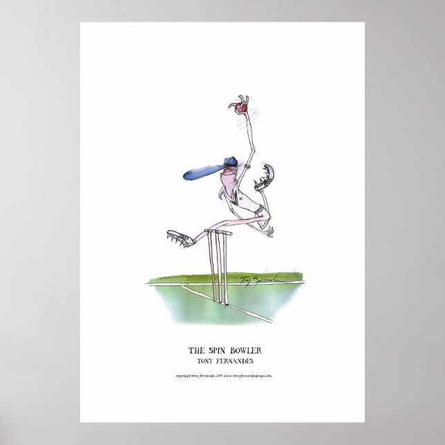 the spin bowler, tony fernandes poster (Front)