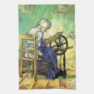 The Spinner by Vincent van Gogh Tea Towel