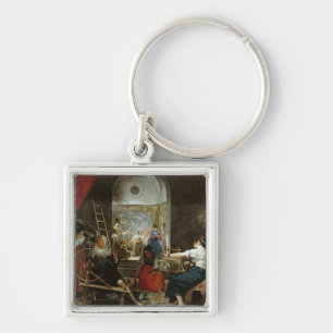 The Spinners, or The Fable of Arachne, 1657 Key Ring