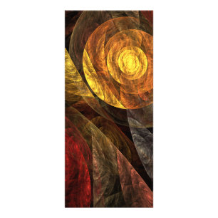 The Spiral of Life Abstract Art Rack Card