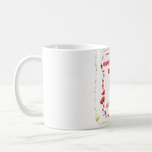 The spirit mind nature colours red and gold coffee mug