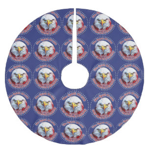 The Spirit Of 1776, 2026 America’s Red Eagle Brushed Polyester Tree Skirt