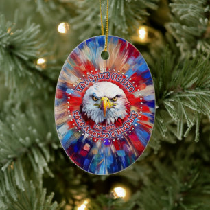 The Spirit Of 1776, 2026 America’s Red Eagle Firew Ceramic Ornament