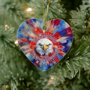 The Spirit Of 1776, 2026 America’s Red Eagle Firew Ceramic Ornament