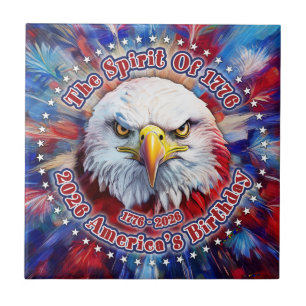 The Spirit Of 1776, 2026 America’s Red Eagle Firew Ceramic Tile
