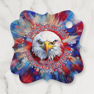 The Spirit Of 1776, 2026 America’s Red Eagle Firew Favour Tags