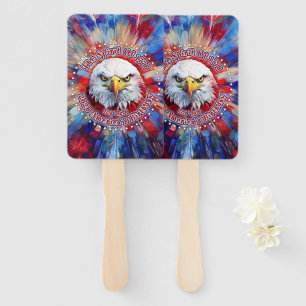The Spirit Of 1776, 2026 America’s Red Eagle Firew Hand Fan
