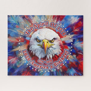 The Spirit Of 1776, 2026 America’s Red Eagle Firew Jigsaw Puzzle