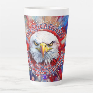 The Spirit Of 1776, 2026 America’s Red Eagle Firew Latte Mug