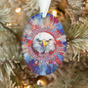 The Spirit Of 1776, 2026 America’s Red Eagle Firew Ornament
