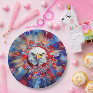 The Spirit Of 1776, 2026 America’s Red Eagle Firew Paper Plate