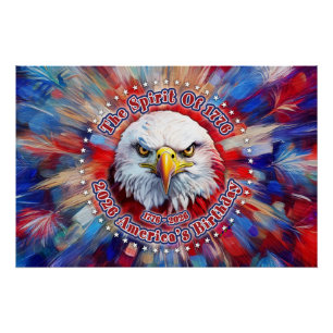 The Spirit Of 1776, 2026 America’s Red Eagle Firew Poster