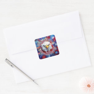 The Spirit Of 1776, 2026 America’s Red Eagle Firew Square Sticker