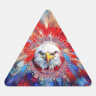 The Spirit Of 1776, 2026 America’s Red Eagle Firew Triangle Sticker