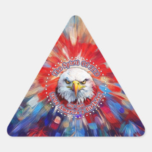The Spirit Of 1776, 2026 America’s Red Eagle Firew Triangle Sticker