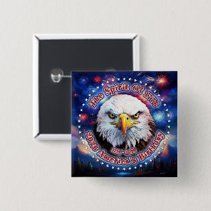 The Spirit Of 1776, 2026 Brown Eagle Fireworks M 15 Cm Square Badge