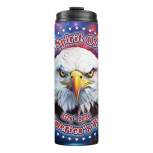 The Spirit Of 1776, 2026 Brown Eagle Fireworks M Thermal Tumbler